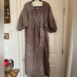 MADEWELL TYE DYE/PLAID DRESS - 4x